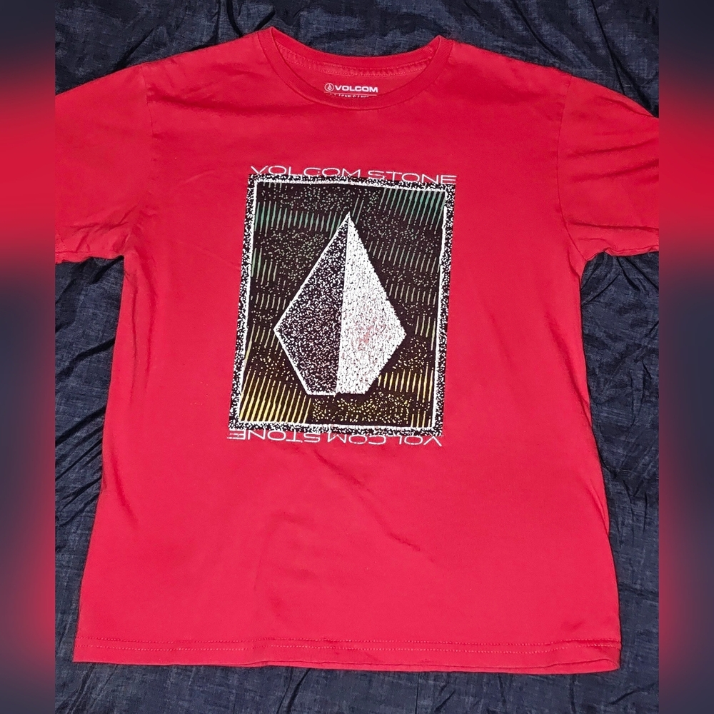 Volcom Boys Red Graphic T-Shirt